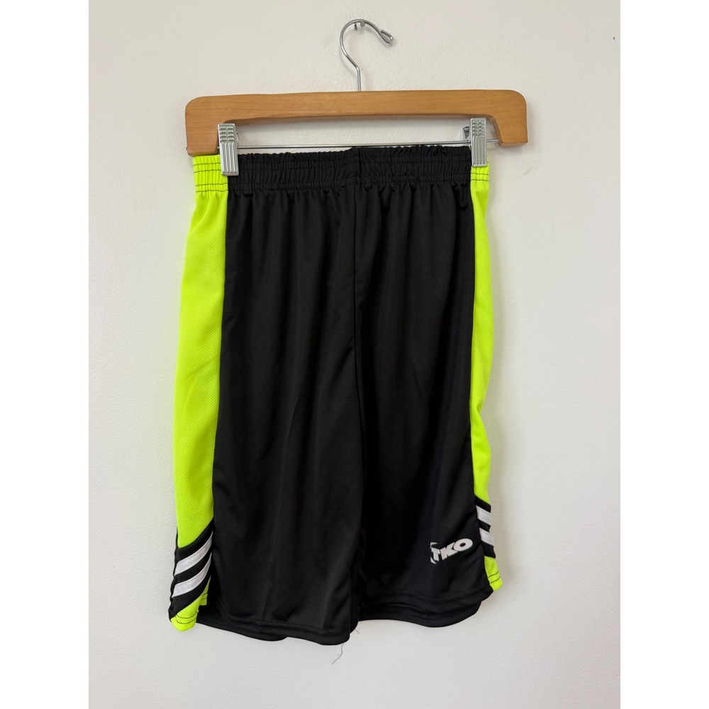 TKO Boys Basketball Shorts – Black & Neon Yellow – Size 14/16 – NWT